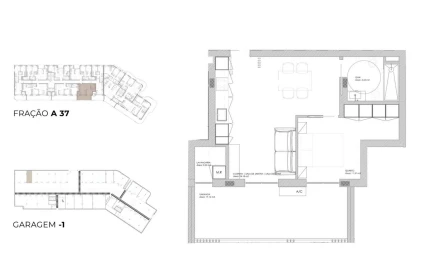 Apartamento T1 para Venda em Oliveira do Douro