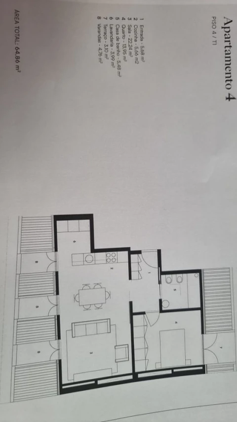 Apartamento T1 para Venda em Alcantara