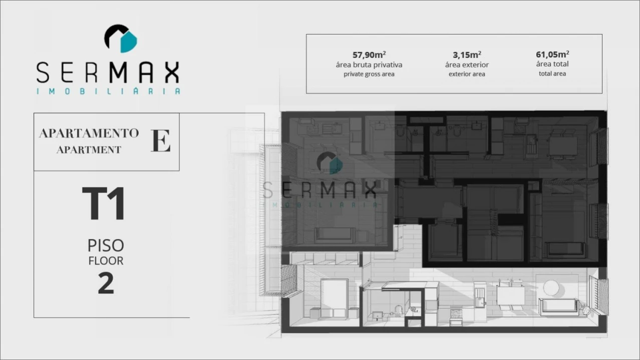 Apartamento T2 para Venda em Bonfim Foto 22