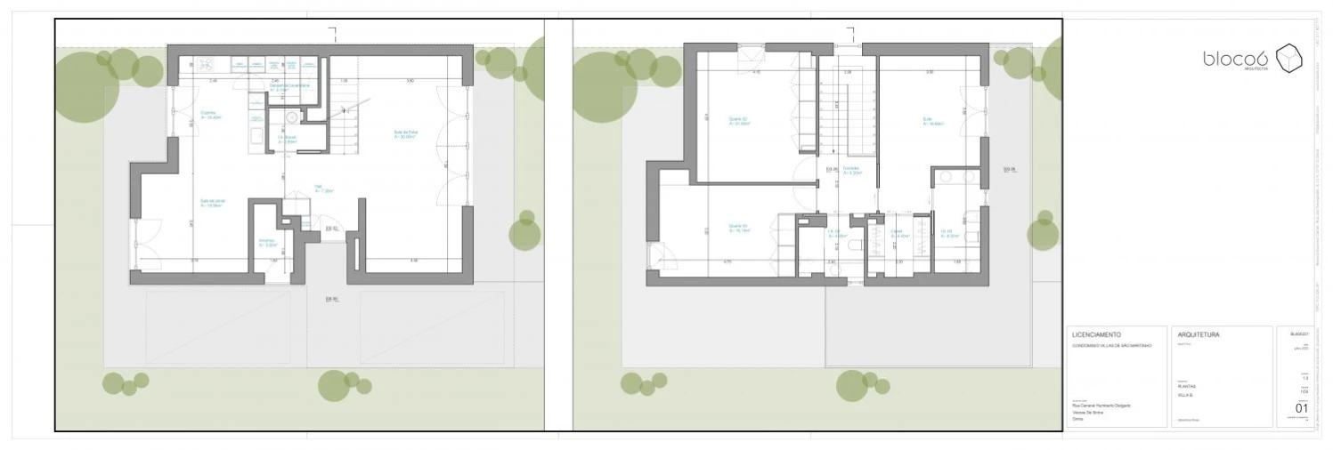 Moradia T3 para Venda em Santa Maria e São Miguel, São Martinho, São Pedro Penaferrim Planta 1