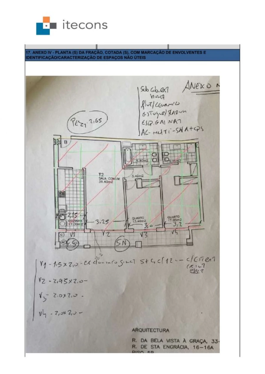 Apartamento T2 para Venda em São Vicente Planta 1