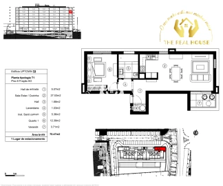 Apartamento T1 para Venda em São Martinho