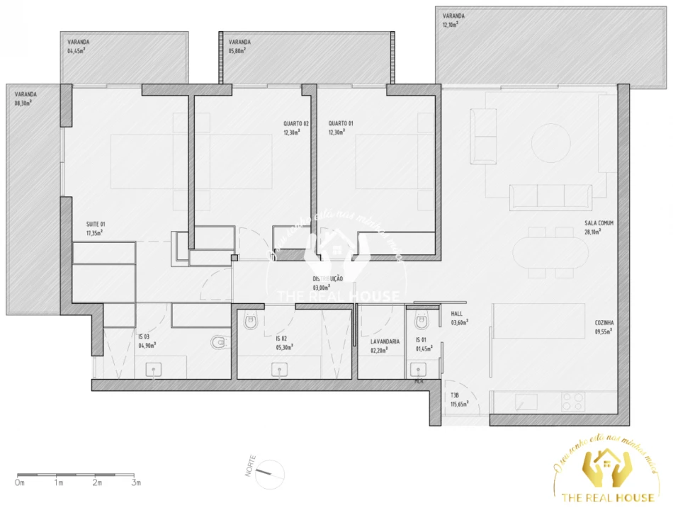 Apartamento T3 para Venda em São Martinho Foto 31