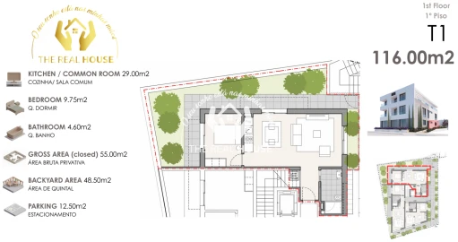 Apartamento T1 para Venda em Machico