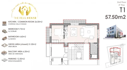 Apartamento T1 para Venda em Machico