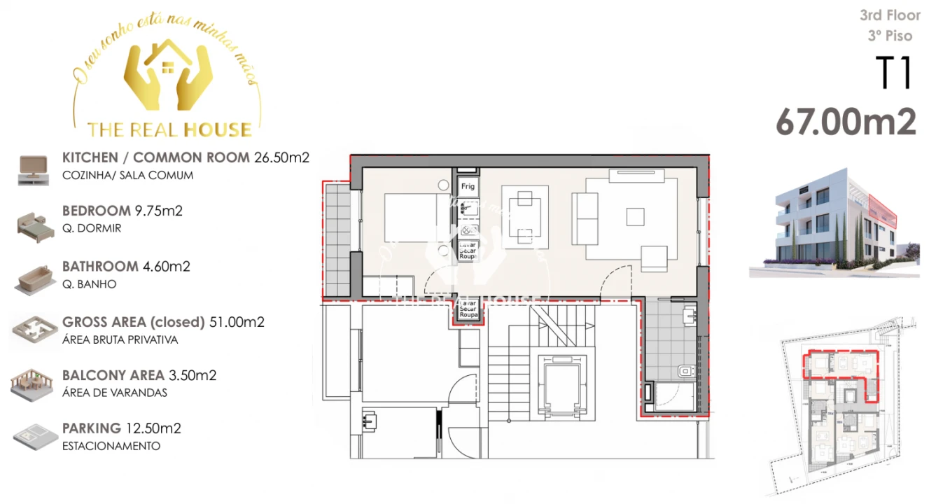 Apartamento T1 para Venda em Machico Foto 19
