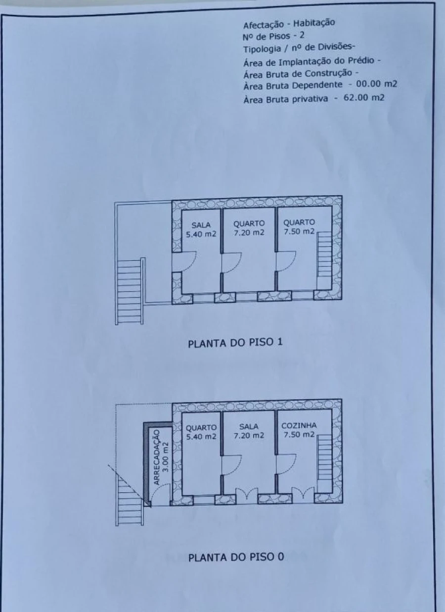 Moradia T3 para Venda em Caniço Planta 1