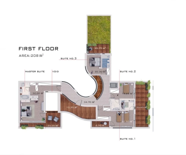 Moradia T6 para Venda em Charneca de Caparica e Sobreda Planta 1