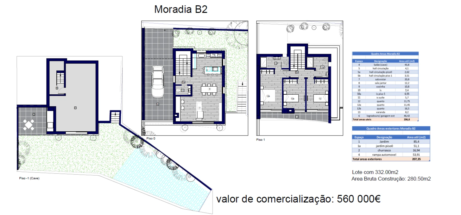 Moradia T3 para Venda em Caniço Planta 3
