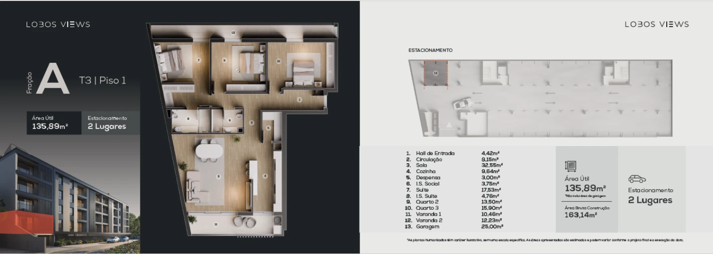 Apartamento T3 para Venda em Camara de Lobos Planta 1