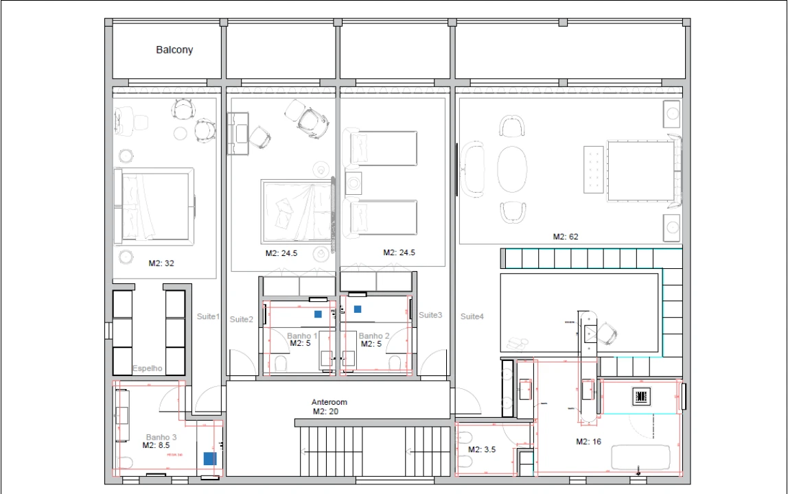 Moradia T6 para Venda em São Gonçalo Planta 2