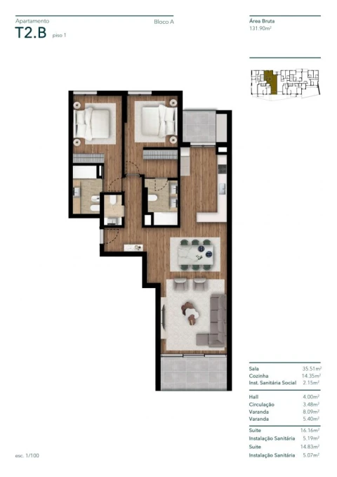 Apartamento T2 para Venda em Funchal (Santa Luzia)