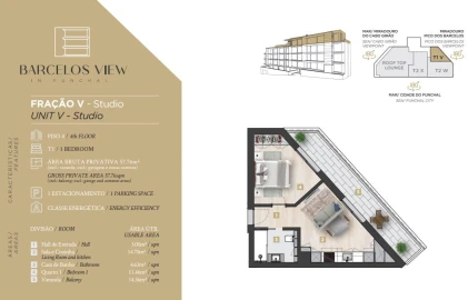 Apartamento T1 para Venda em Santo Antonio