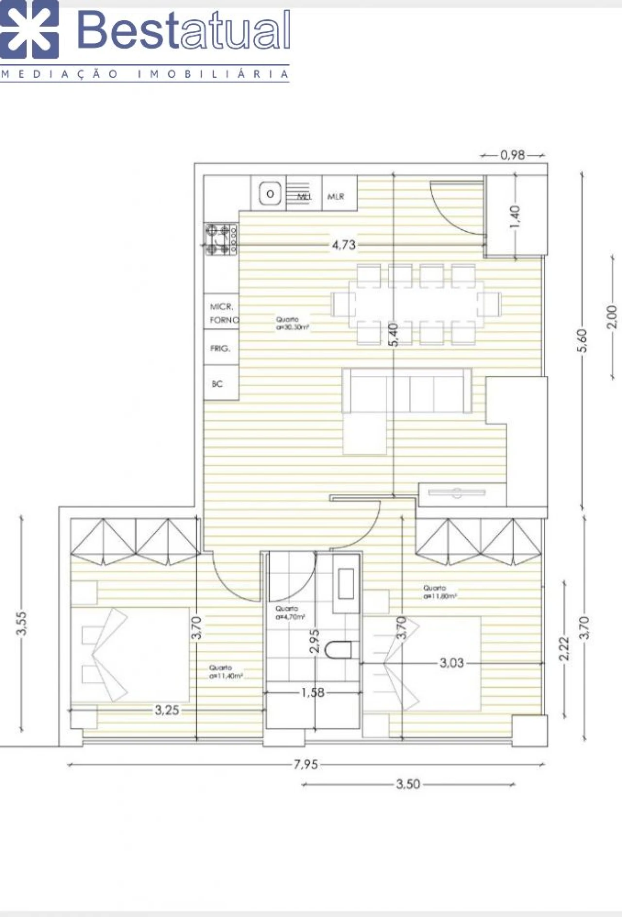 Apartamento T1 para Venda em Bougado (São Martinho e Santiago) Foto 1