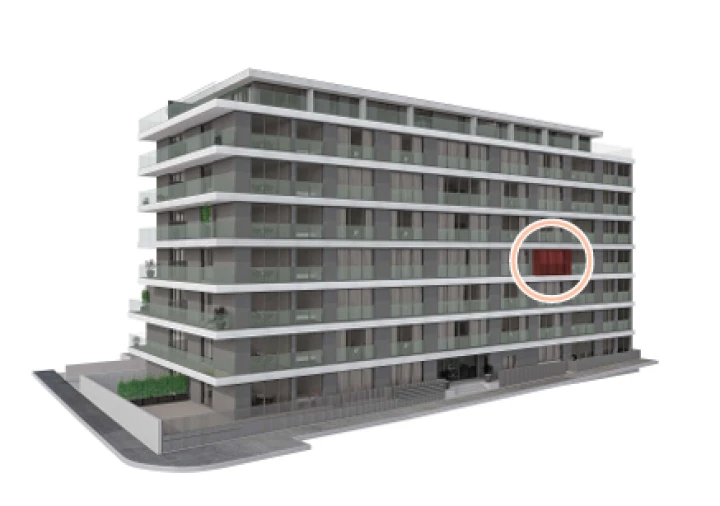 Apartamento T0 para Venda em São Mamede de Infesta e Senhora da Hora Planta 1