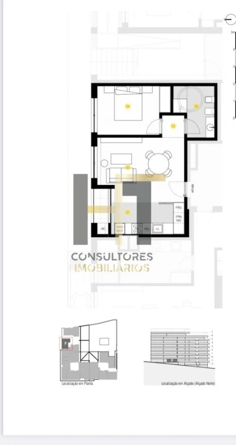 Apartamento T1 para Venda em Paredes