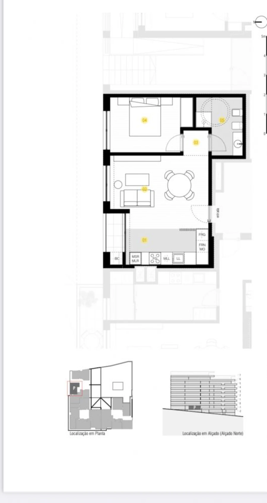 Apartamento T1 para Venda em Paredes Planta 2