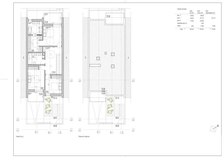 Moradia T3 para Venda em Cidade da Maia Planta 1