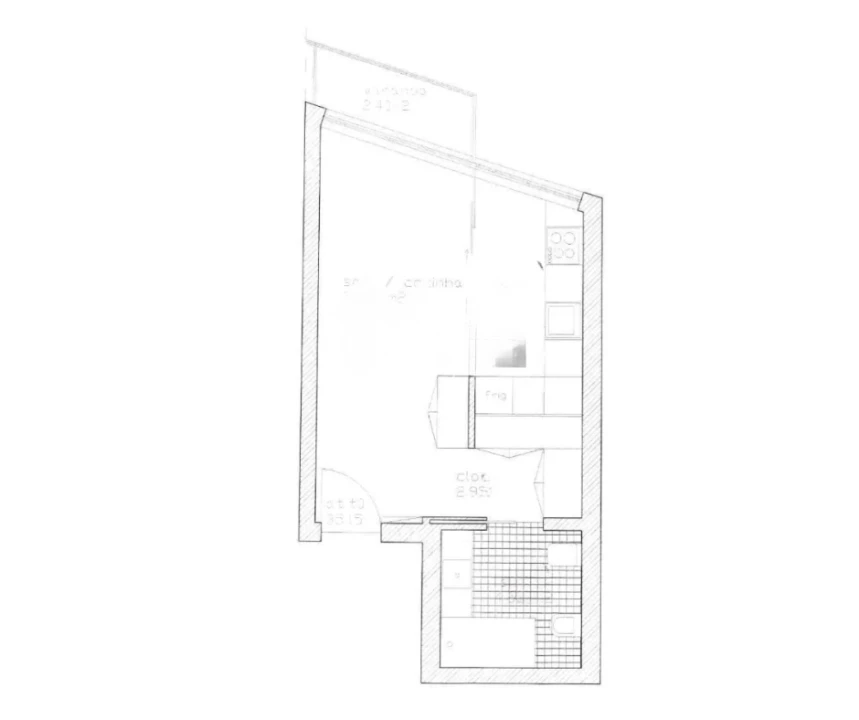 Apartamento T0 para Venda em Matosinhos e Leça da Palmeira Planta 2