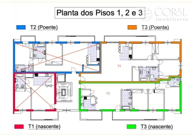 Apartamento T3 para Venda em Loule (São Sebastião)