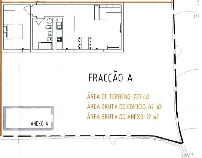 Moradia T1 para Venda em São Tomé de Negrelos Planta 1