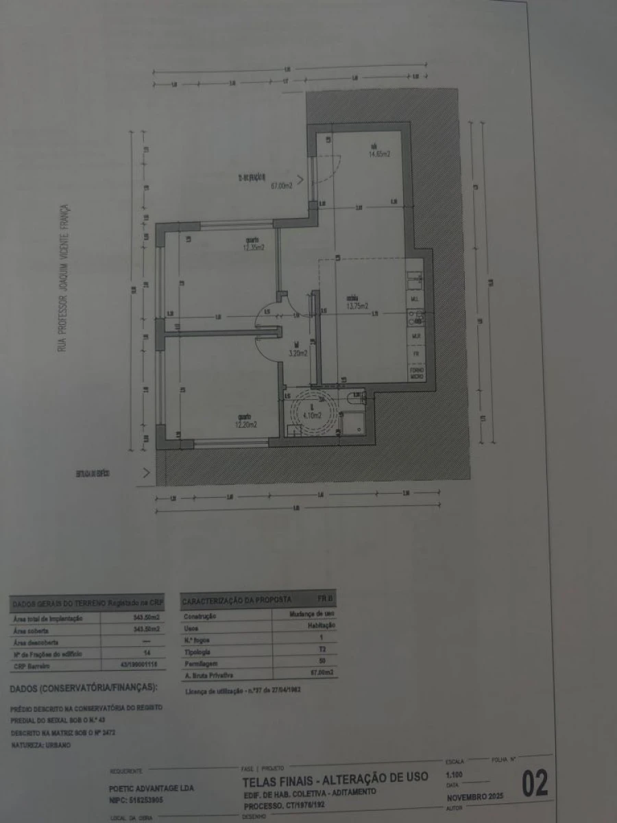 Apartamento T2 para Venda em Alto do Seixalinho, Santo André e Verderena Planta 1
