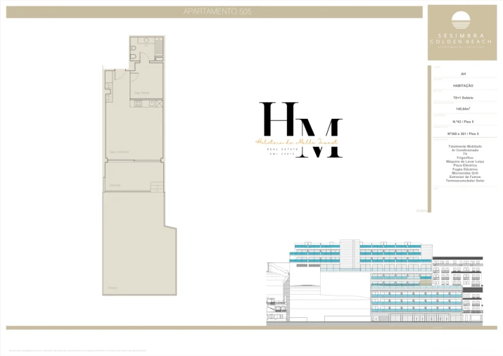 Apartamento T0 para Venda em Sesimbra (Santiago) Planta 1