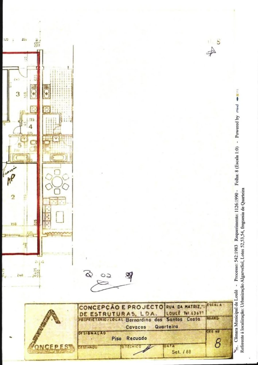 Apartamento T2 para Venda em Quarteira Planta 1