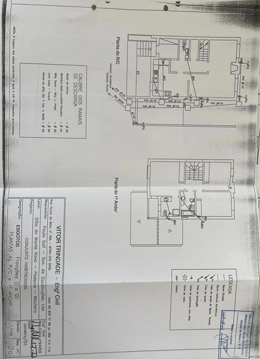 Moradia T3 para Venda em Paderne Planta 1