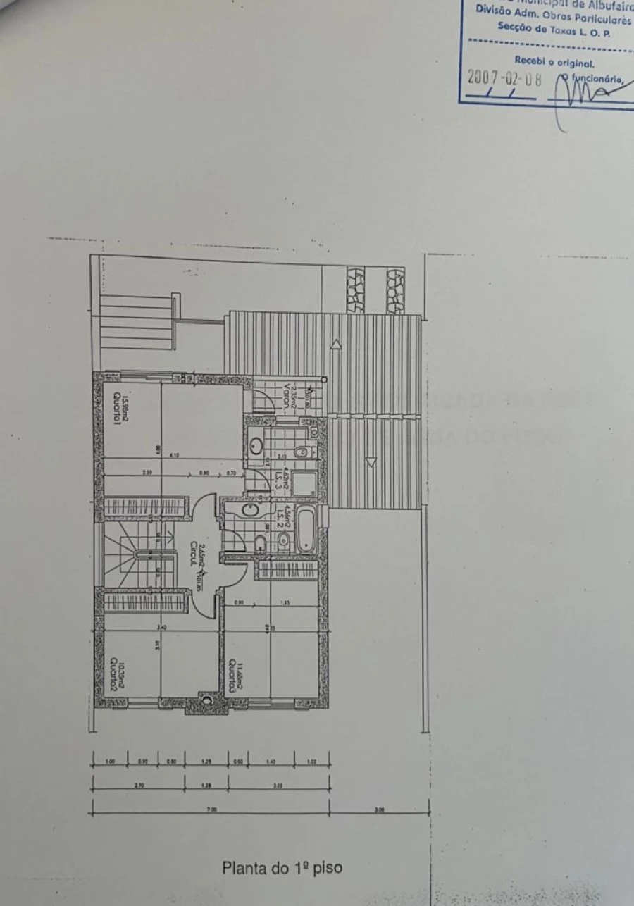 Moradia T3 para Venda em Paderne Planta 3