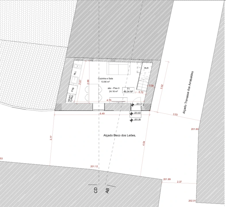 Moradia T1 para Venda em Palmela Planta 5