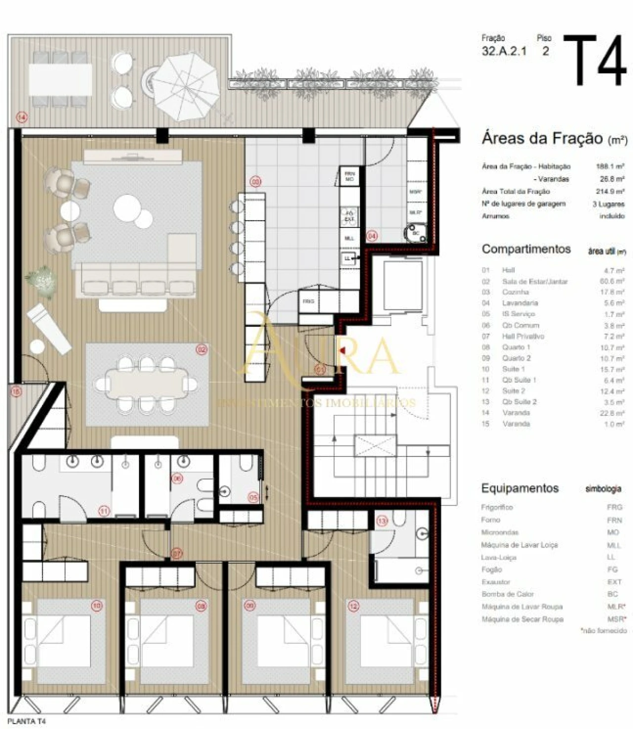 Apartamento T4 para Venda em Canidelo Foto 13