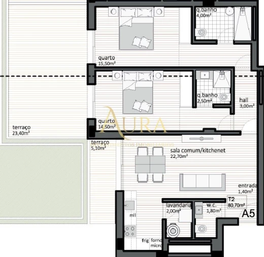 Apartamento T2 para Venda em Matosinhos e Leça da Palmeira Foto 14