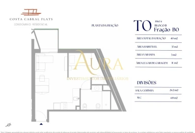 Apartamento T0 para Venda em Paranhos
