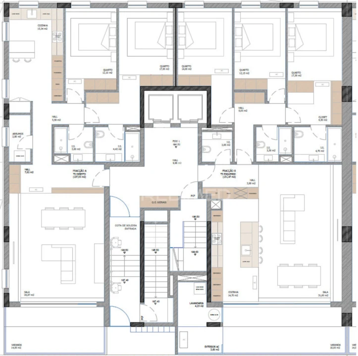 Apartamento T3 para Venda em Nogueira, Fraião e Lamaçães Foto 13