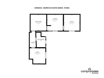 Moradia T2 para Venda em Malagueira e Horta das Figueiras