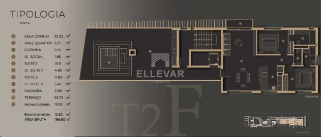 Apartamento T2 para Venda em São Martinho