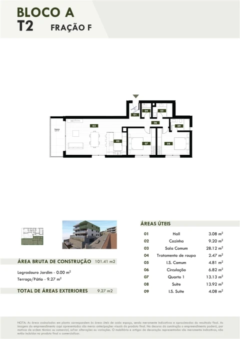 Apartamento T2 para Venda em Camara de Lobos
