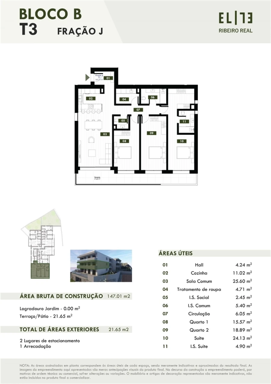 Apartamento T3 para Venda em Camara de Lobos Planta 1