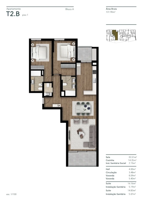 Apartamento T2 para Venda em Funchal (Santa Luzia)