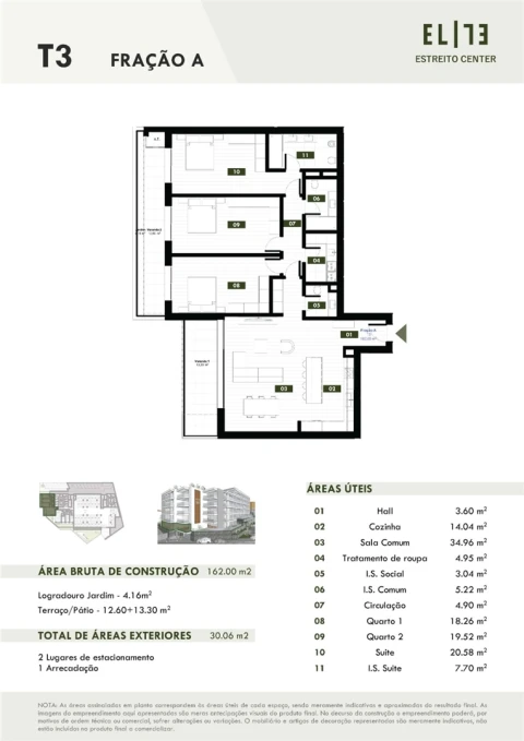 Apartamento T3 para Venda em Estreito de Camara de Lobos
