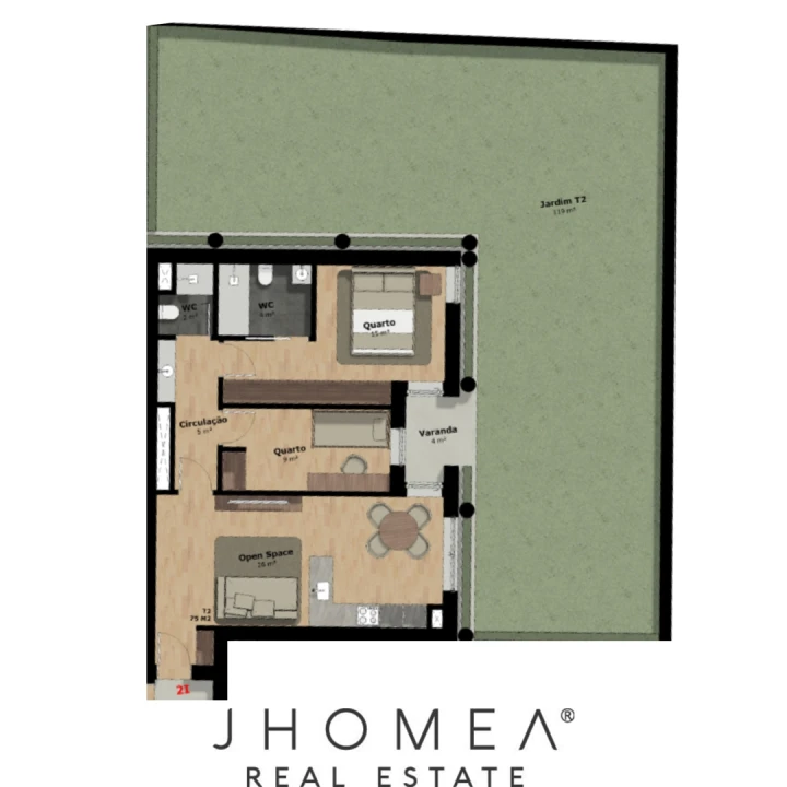 Apartamento T2 para Venda em Rio Tinto Planta 2