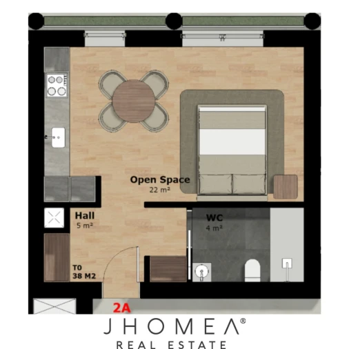Apartamento T0 para Venda em Rio Tinto Planta 2
