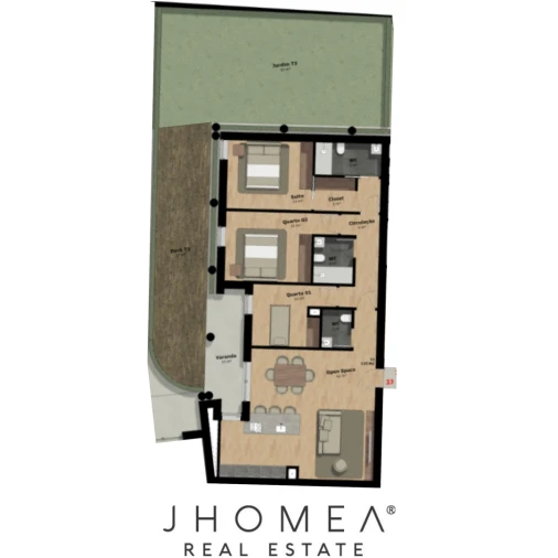 Apartamento T3 para Venda em Rio Tinto Planta 1