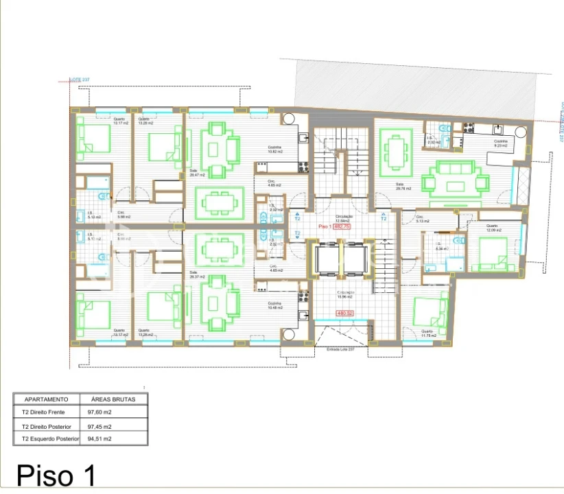 Apartamento T2 para Venda em Ranhados Foto 5