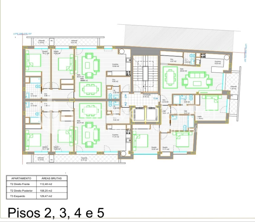 Apartamento T2 para Venda em Ranhados Foto 2