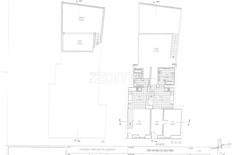 Moradia T4 para Venda em Furnas Planta 1