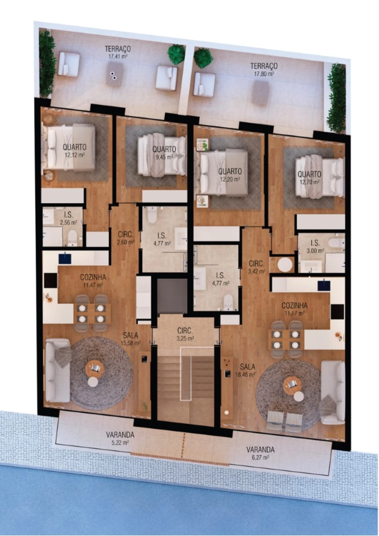 Apartamento T2 para Venda em Nossa Senhora do Pópulo, Coto e São Gregório Planta 2