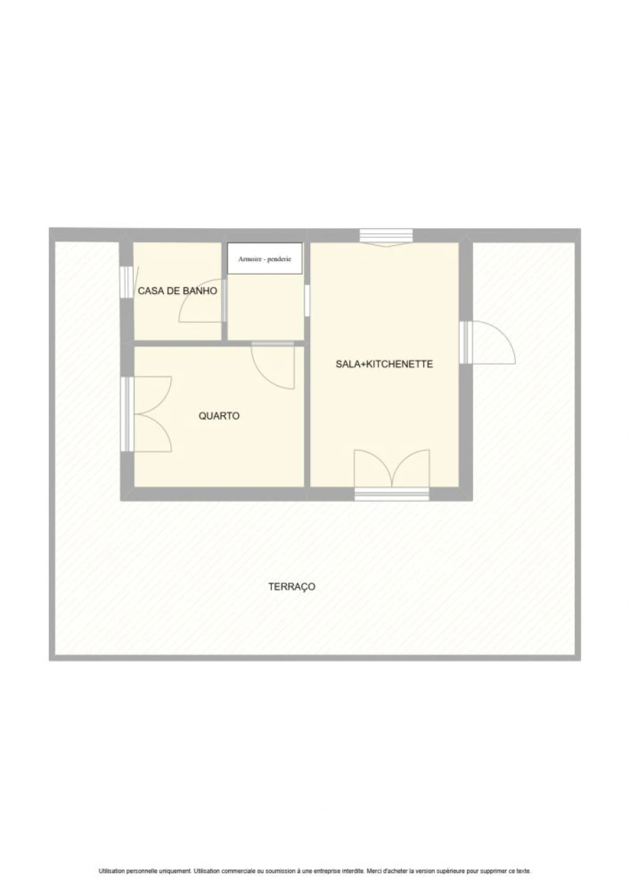 Apartamento T0 para Venda em Conceição e Cabanas de Tavira Planta 1