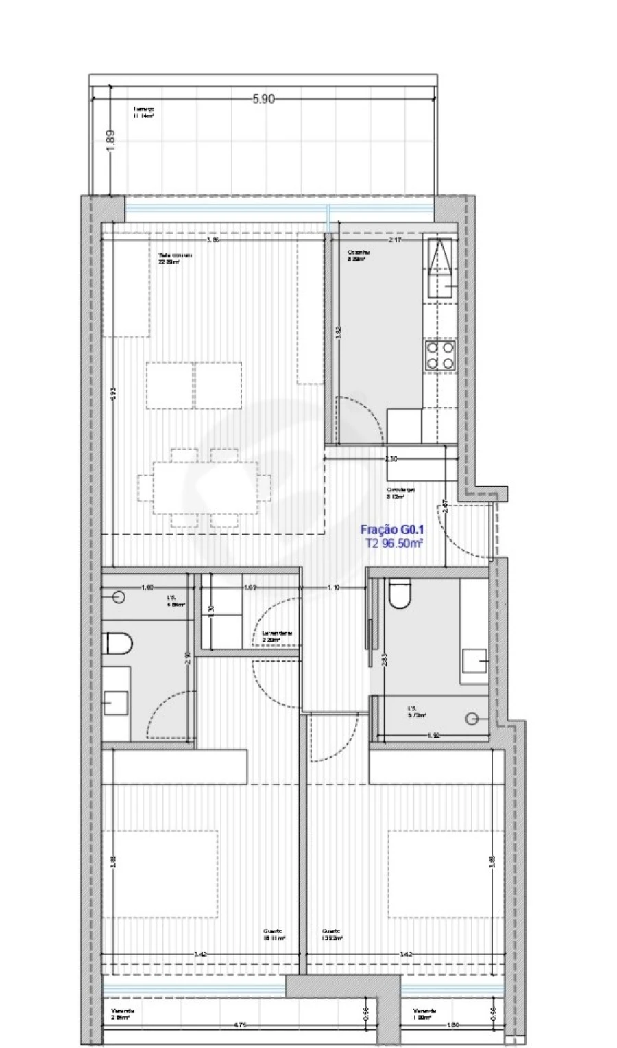 Apartamento T2 para Venda em Vila do Conde Foto 10